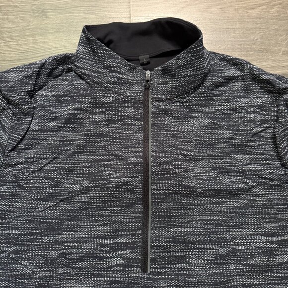 Lululemon Men's Surge Warm Shield 1/2 Zip - Black/White - Picture 3 of 7